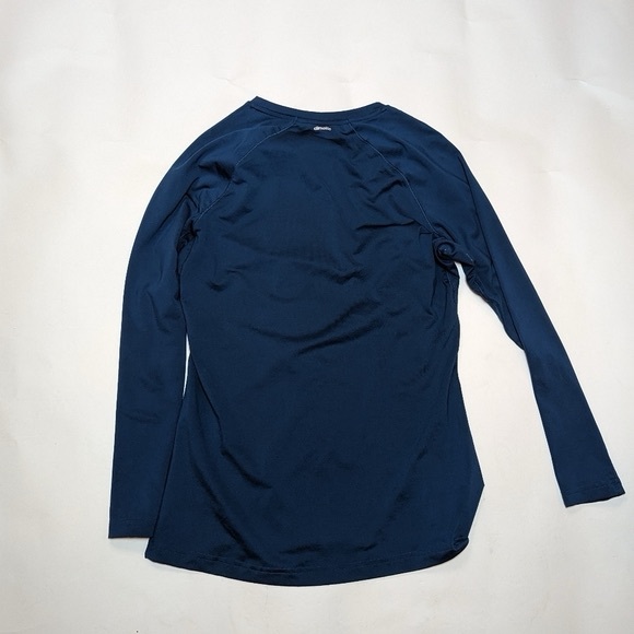 Adidas Dark Teal Techfit Climalite Workout Running Long Sleeve Top Medium - Picture 3 of 7